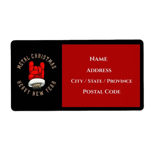 Zware kerst met metalen etiket (Voorkant)