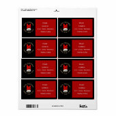 Zware kerst met metalen etiket (Full Sheet)