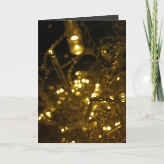 Zware kerst met metalen feestdagen kaart (Voorkant)