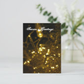 Zware kerst met metalen feestdagenkaart (Staand voorkant)