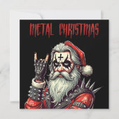 Zware kerst met metalen feestdagenkaart (Voorkant)