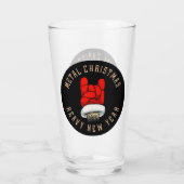 Zware kerst met metalen glas (Achterkant)