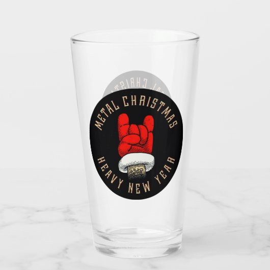 Zware kerst met metalen glas (Achterkant)