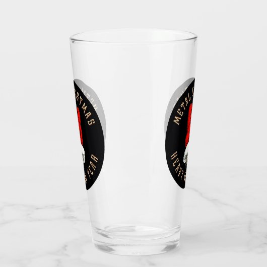 Zware kerst met metalen glas (Links)