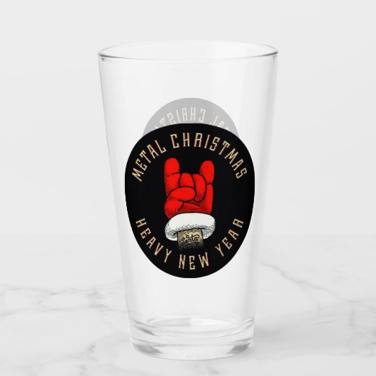 Zware kerst met metalen glas (Voorkant)