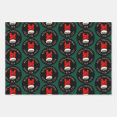 Zware kerst met metalen inpakpapier vel (Voorkant 3)