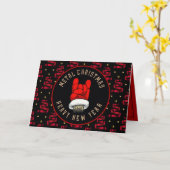 Zware kerst met metalen kaart (Gele Bloem)