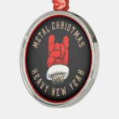 Zware kerst met metalen ornament (Links)