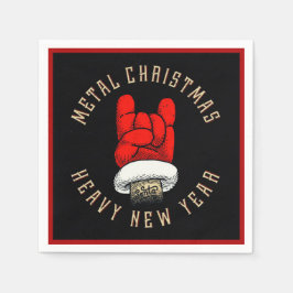 Zware kerst met metalen servet