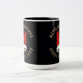 Zware kerst met metalen tweekleurige koffiemok (Center)