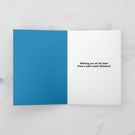 Zware kerstboomversiering in Coronavirus Mask Feestdagen Kaart (Binnen)