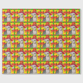 Zware kerstfeestdag zonder hapje cadeaupapier (Vlak)