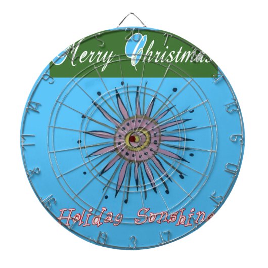 Zware kerstfeestdag, zonneschijn.png dartbord (Voorkant)