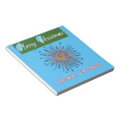 Zware kerstfeestdag, zonneschijn.png notitieblok (Schuin)