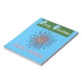 Zware kerstfeestdag, zonneschijn.png notitieblok (Linkerzijde)