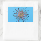 Zware kerstfeestdag, zonneschijn.png rechthoekige sticker (Tas)