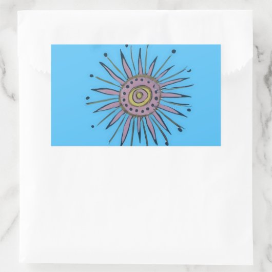 Zware kerstfeestdag, zonneschijn.png rechthoekige sticker (Tas)