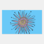 Zware kerstfeestdag, zonneschijn.png rechthoekige sticker (Voorkant)