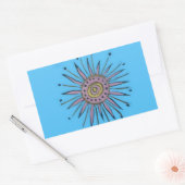 Zware kerstfeestdag, zonneschijn.png rechthoekige sticker (Envelop)