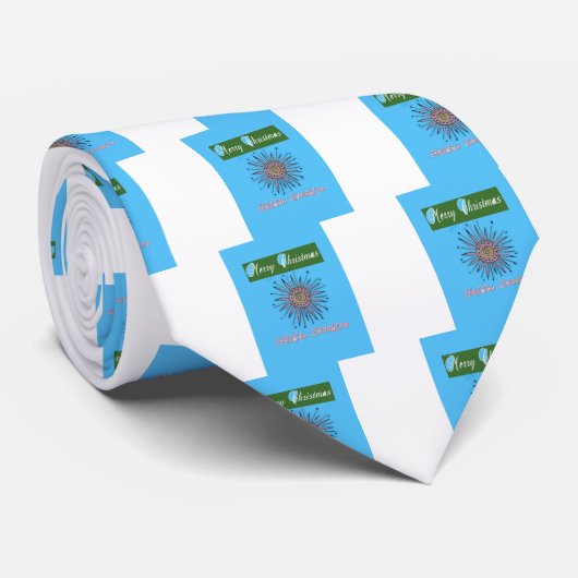 Zware kerstfeestdag, zonneschijn.png stropdas (Opgerold)