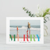 Zware kerstfoto's met platte kaart_Snoep Feestdagenkaart (Staand voorkant)