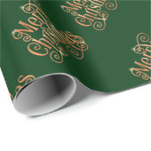 Zware kerstkoortsrokken goudkleurige gouden tekst  cadeaupapier (Rol Hoek)