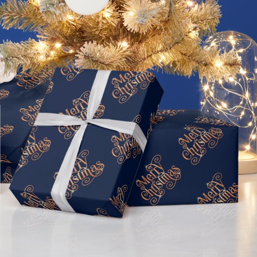 Zware kerstkoortsrokken goudkleurige gouden tekst cadeaupapier (Feestdagen)
