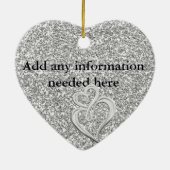 ZWARE KLANT 25e JUBILEUM GIFT-ORNAMENT Keramisch Ornament (Achterkant)