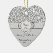 ZWARE KLANT 25e JUBILEUM GIFT-ORNAMENT Keramisch Ornament (Links)