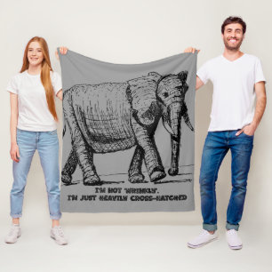 Zware Kruisarcering Olifant Fleece Deken