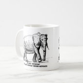 Zware Kruisarcering Olifant Koffiemok (Voorkant links)