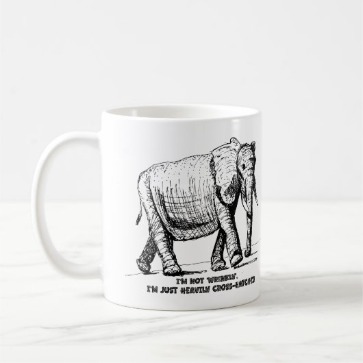 Zware Kruisarcering Olifant Koffiemok (Links)