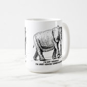 Zware Kruisarcering Olifant Koffiemok (Voorkant rechts)