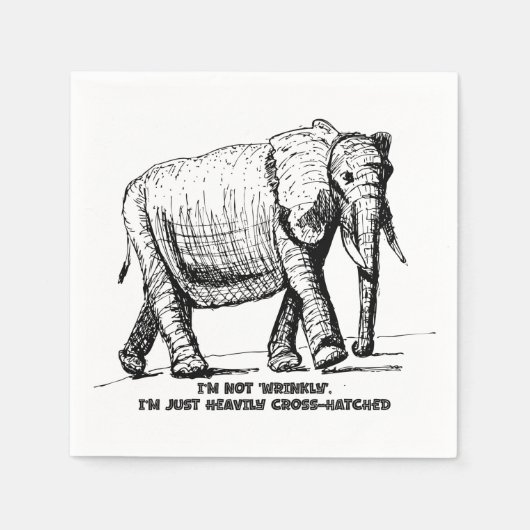 Zware Kruisarcering Olifant Servet (Voorkant)