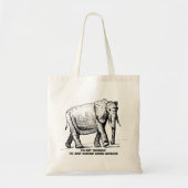 Zware Kruisarcering Olifant Tote Bag (Voorkant)