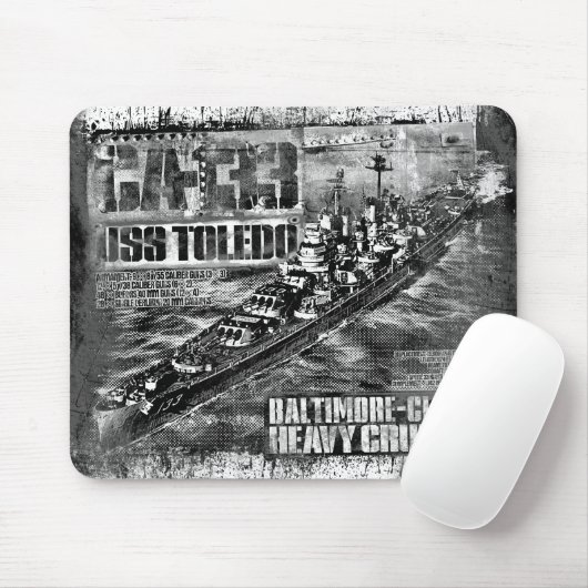 Zware kruiser Toledo Muismat (Met muis)