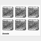 Zware kruiser Toledo Square Sticker (Vel)