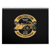 zware machines voor de bouw van bulldozers kalender (Hoes)