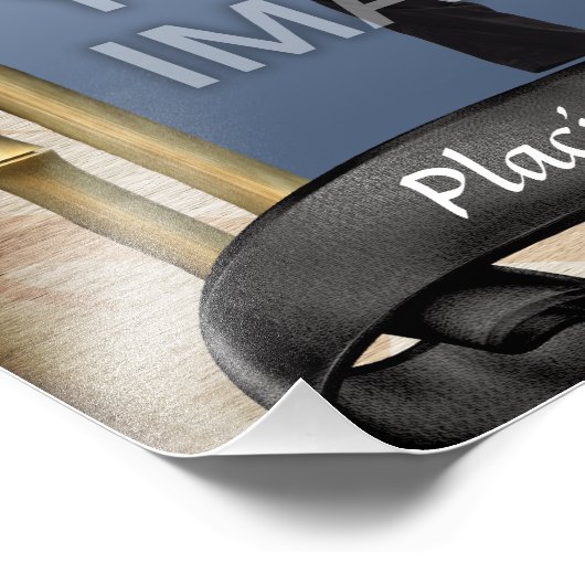 Zware martial Arts Black Belt portret één foto Foto Afdruk (Hoek)