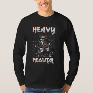 Zware Meowtal - Grappige Kat & Heavy Metal T-shirt