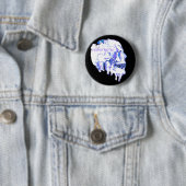 ZWARE METAAL RONDE BUTTON 5,7 CM (In situ)