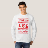 ZWARE METAAL UGLY CHRISTMAS SWEATER 2 T-SHIRT (Voorkant volledig)