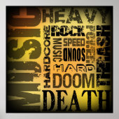 Zware metaalpartij poster (Voorkant)