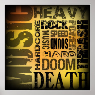 Zware metaalpartij poster