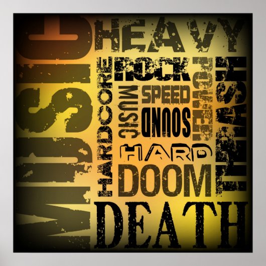 Zware metaalpartij poster (Voorkant)