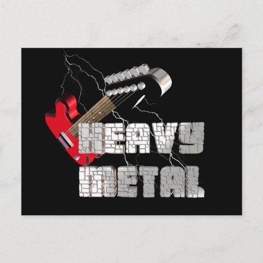 Zware metal briefkaart (Voorkant)