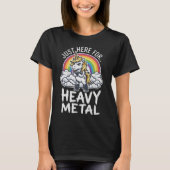 Zware Metal Eenhoorn T-shirt (Voorkant)