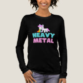 Zware Metal Eenhoorn Tri-Blend Shirt (Voorkant)