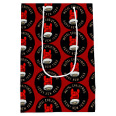 Zware Metal Kerst Middenformaat Cadeeltas Medium Cadeauzakje (Achterkant)