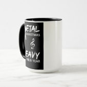Zware Metal Kerstmug Mok (Voorkant links)
